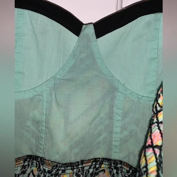 American Rag dress in mint/ black, thin straps - Picture 10 of 16